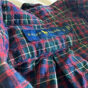Small Ralph Lauren plaid long sleeve shirt
